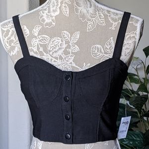 NWT Sexy Midriff top Crop top by Charlotte Russe M